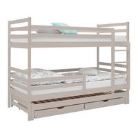 Etagenbett Mila Kaschmir ca. 90x200cm - Kaschmir/Birkefarben, Holz (90/200cm) - Mömax