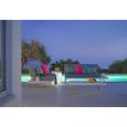 Loungegarnitur Abu Dhabi in Weiß mit Kissen - Anthrazit/Weiß, Kunststoff/Textil - Premium Living Loungegarnitur Abu Dhabi in Weiß mit Kissen - Anthrazit/Weiß, Kunststoff/Textil - Premium Living