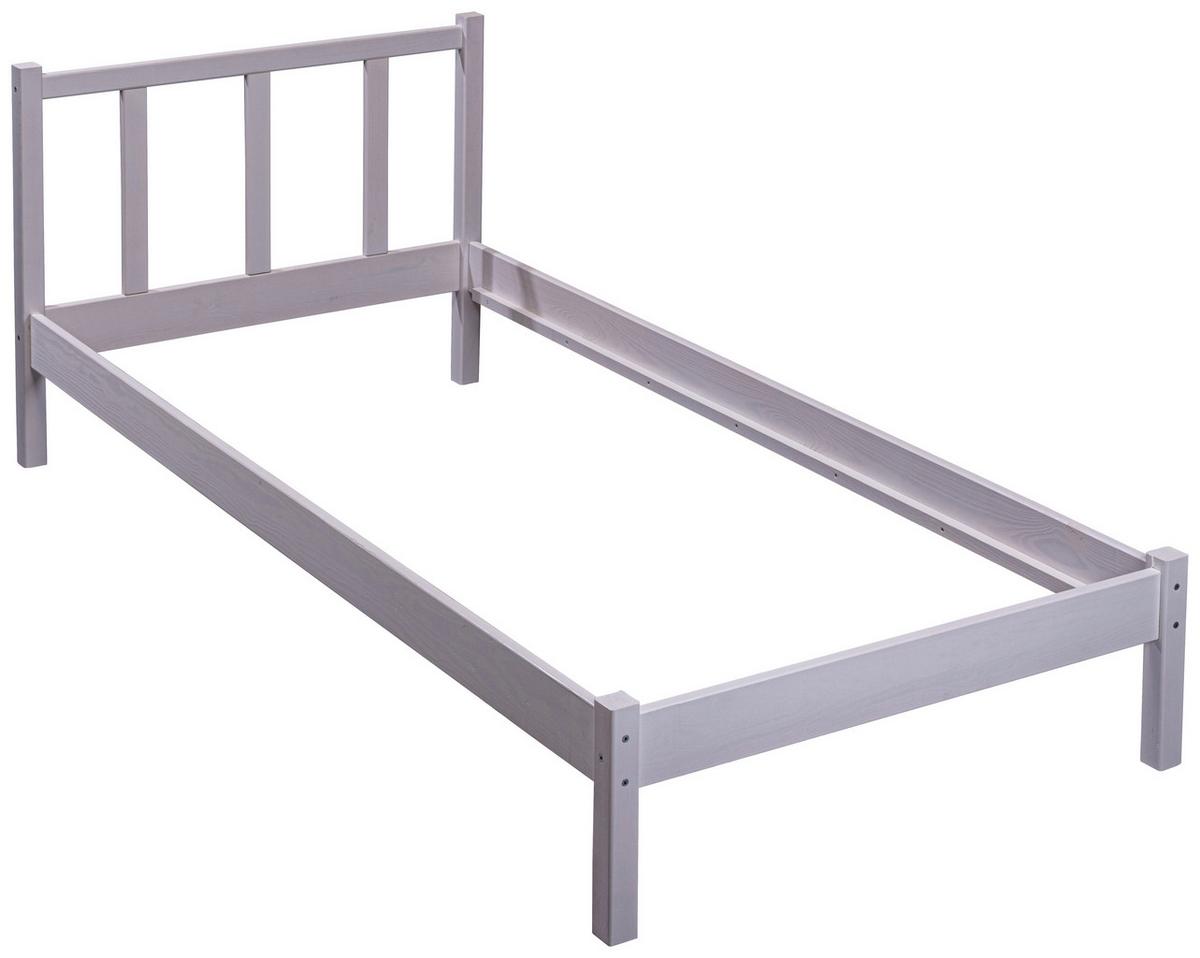 Bett Fredy ca. 90x200 cm Weiß - Weiß, MODERN, Holz (90/200cm) - MID.YOU