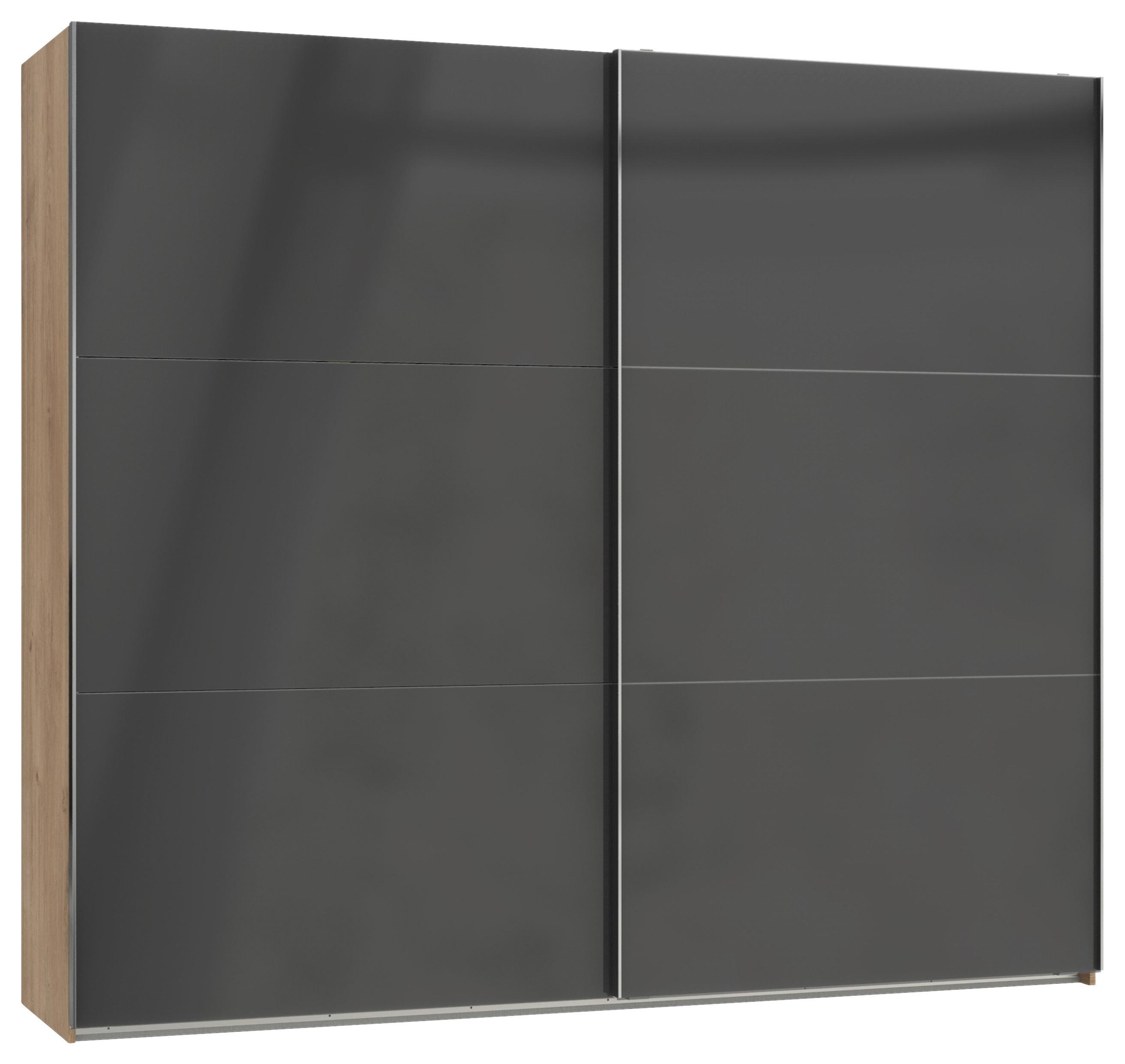 Ormar S Kliznim Vratima Level 36c - siva/boje hrasta, Moderno, drvni materijal (250/216/65cm) - Modern Living