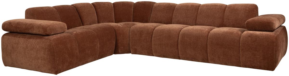 Ecksofa Mojo Rostfarben S: 230x310 cm - Rostfarben, Design, Textil (230/310cm) - Livetastic