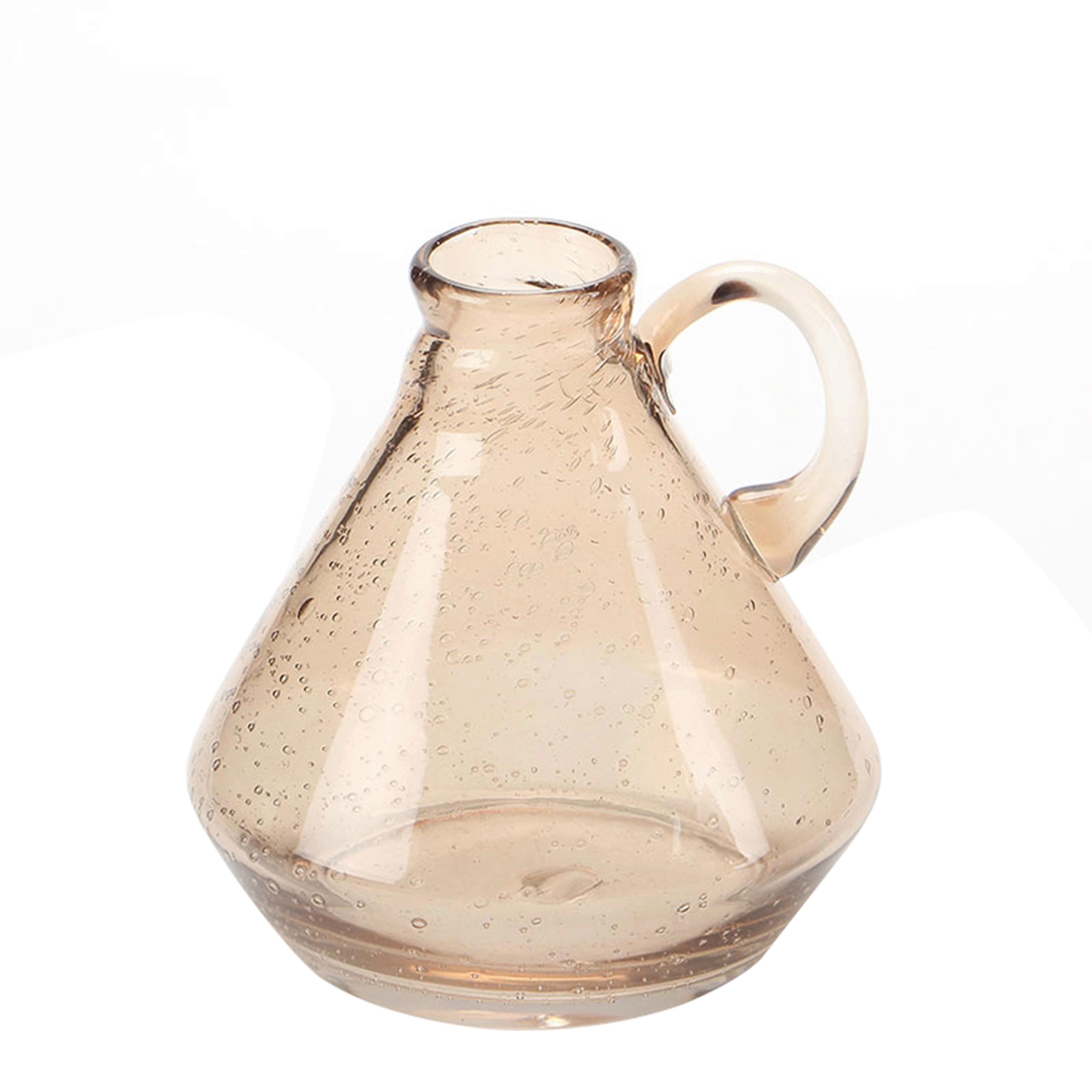Vase Bubble in Bernsteinfarben - Bernsteinfarben, Glas (15,5/16/15cm) - Modern Living