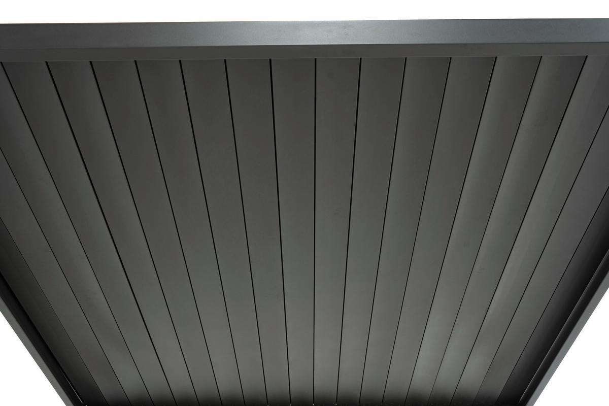 Pavillon Basic Anthrazit B/H ca. 360x240-250 cm - Anthrazit, Basics, Metall (360/240/300cm) - Gardenson