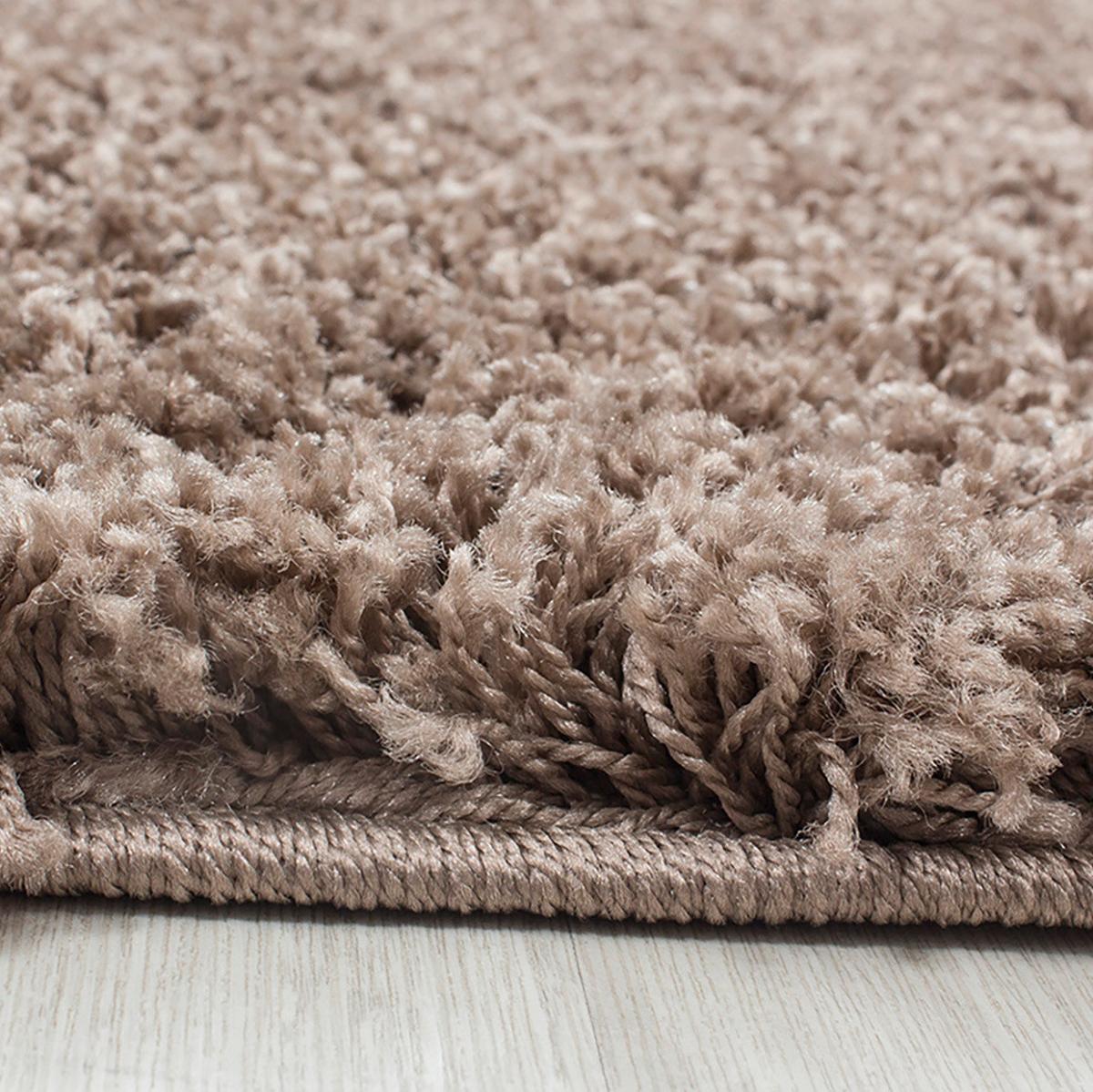 Hochflorteppich Dream Hellbraun ca. 60x110cm - Hellbraun, KONVENTIONELL, Textil (60/110cm) - Novel