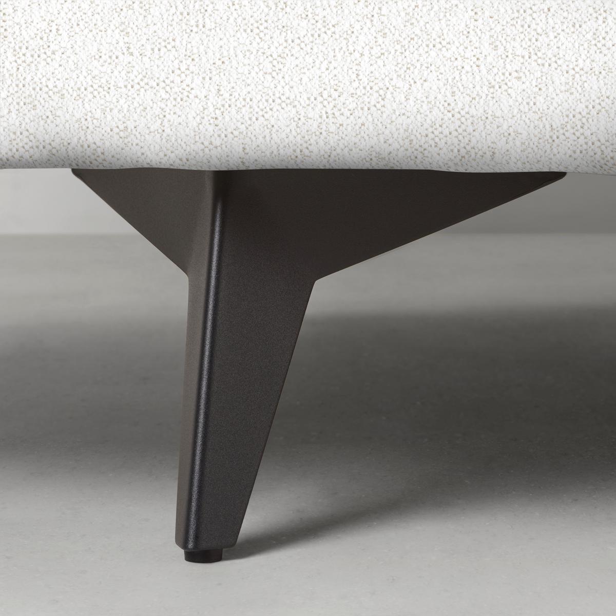 Ecksofa Axel Creme - Creme/Schwarz, MODERN, Textil/Metall (291/87/250cm) - Mömax