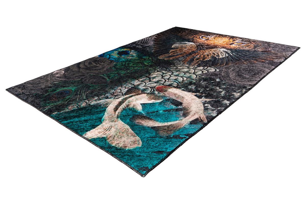 FLACHWEBETEPPICH MY EXOTIC - Multicolor, Trend, Textil (120/170cm) - Novel