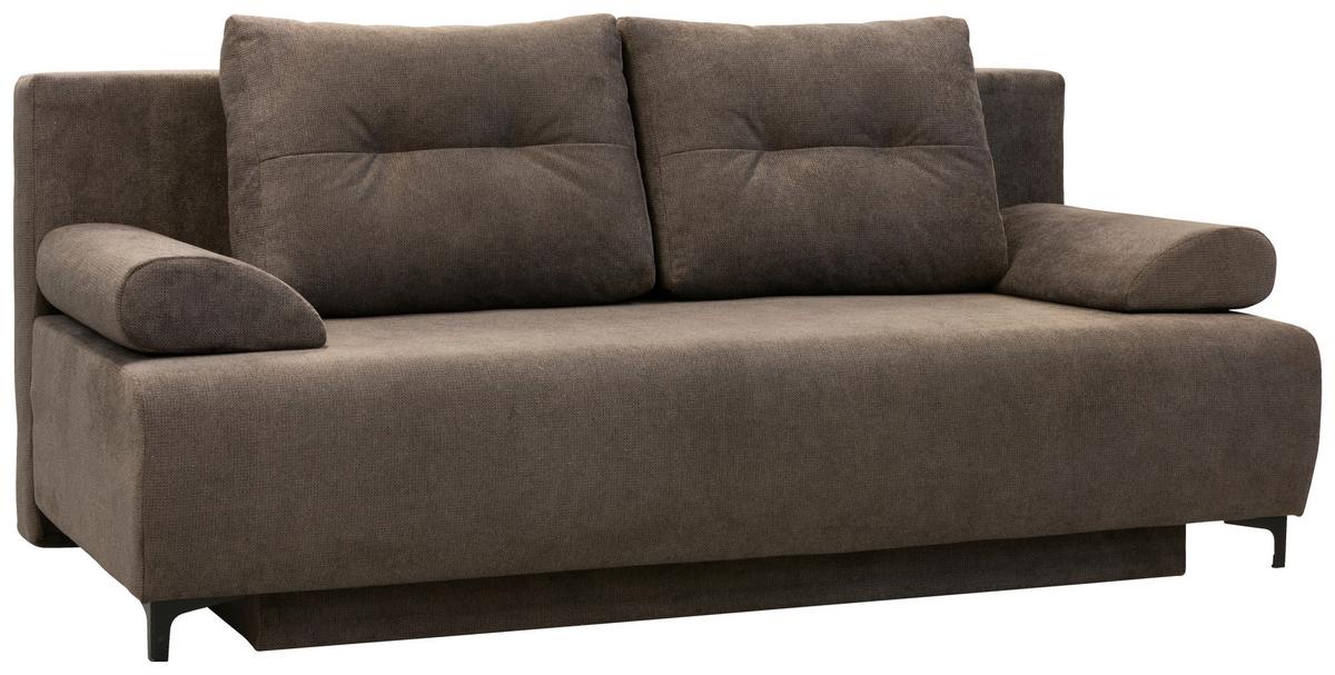 Kanapéágy Viera - szürkésbarna, Modern, textil/fa (201/100/105cm) - Mömax