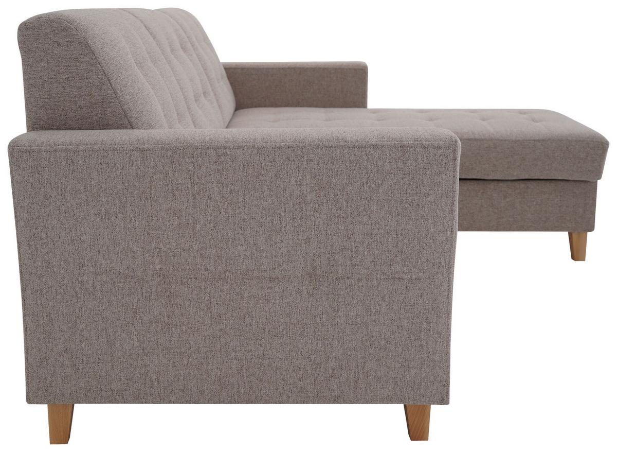 Kutna Garnitura Bergen - prirodne boje/smeđa, Design, tekstil/drvo (160/231cm) - Luca Bessoni