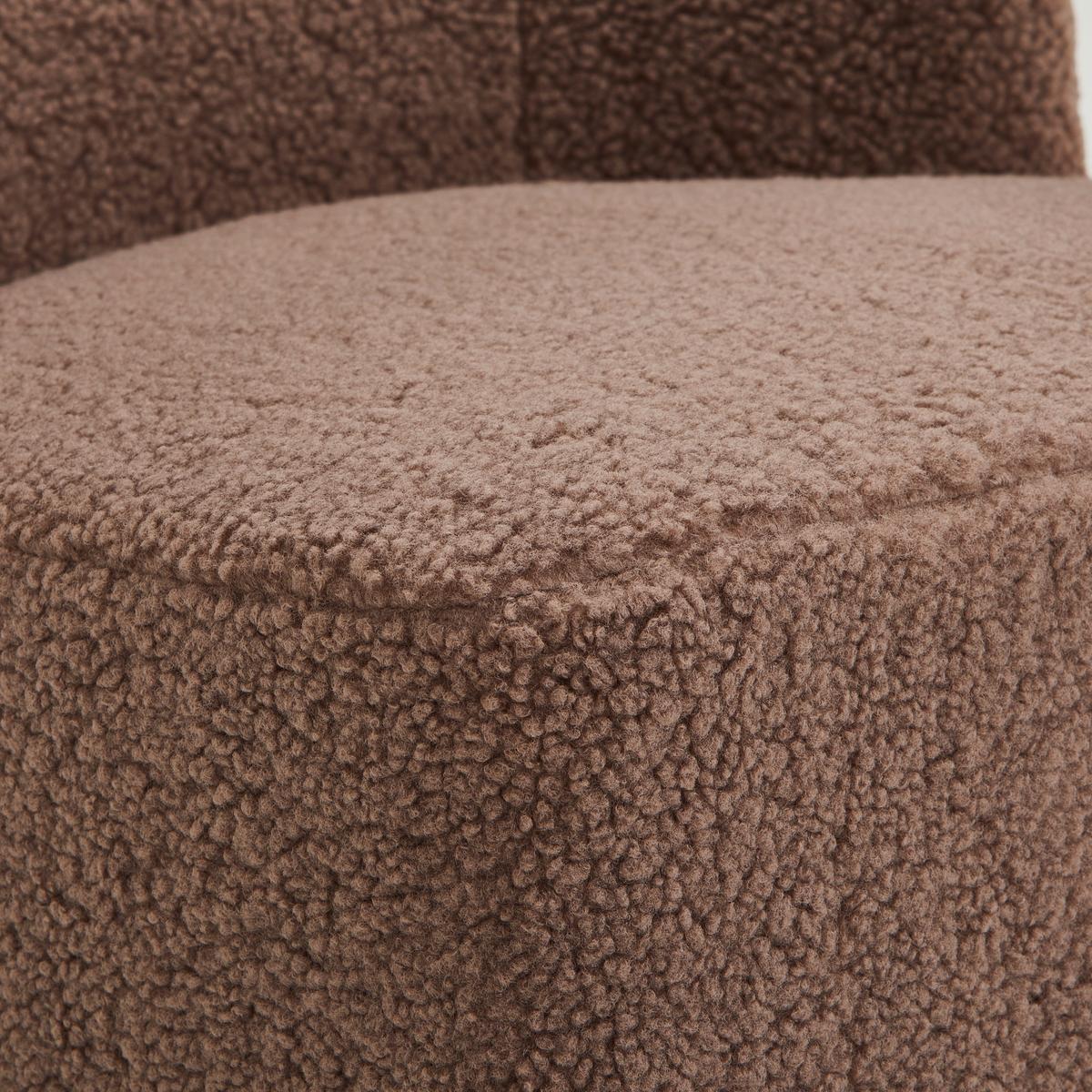 FOTEL POLSTER - taupe, Design, drewno/tkanina (64/71cm) - MID.YOU