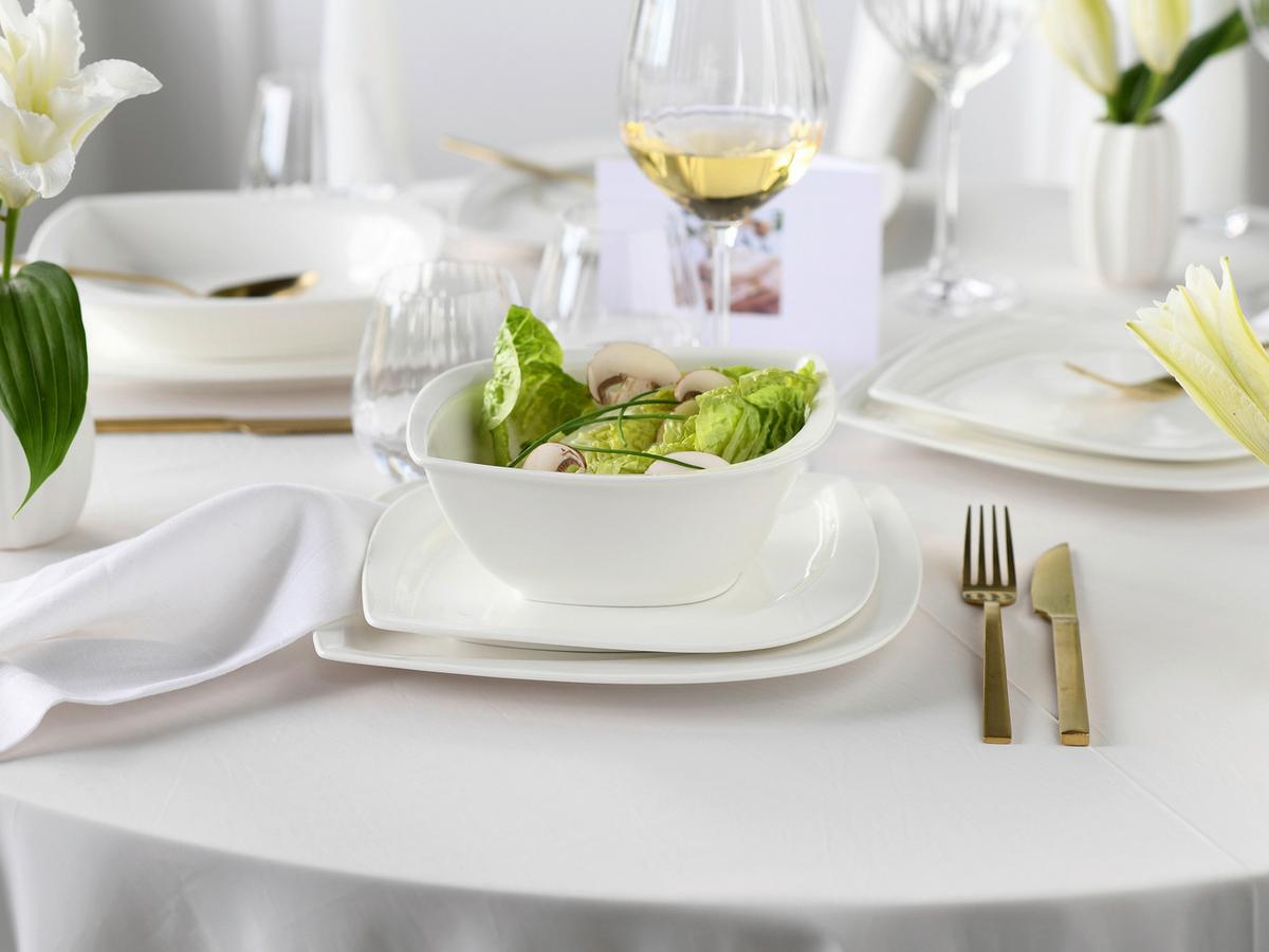 Jedilni Servis Melbourne Creme, 12-Delni - bela, Basics, keramika - Creatable