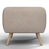 RELAXFÅTÖLJ BRUNO - beige/naturfärgad, Modern, trä/textil (79/69/75cm) - Bessagi Home