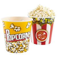 Bol pentru popcorn Poppy - alb/roșu, plastic (18/18cm) - Modern Living