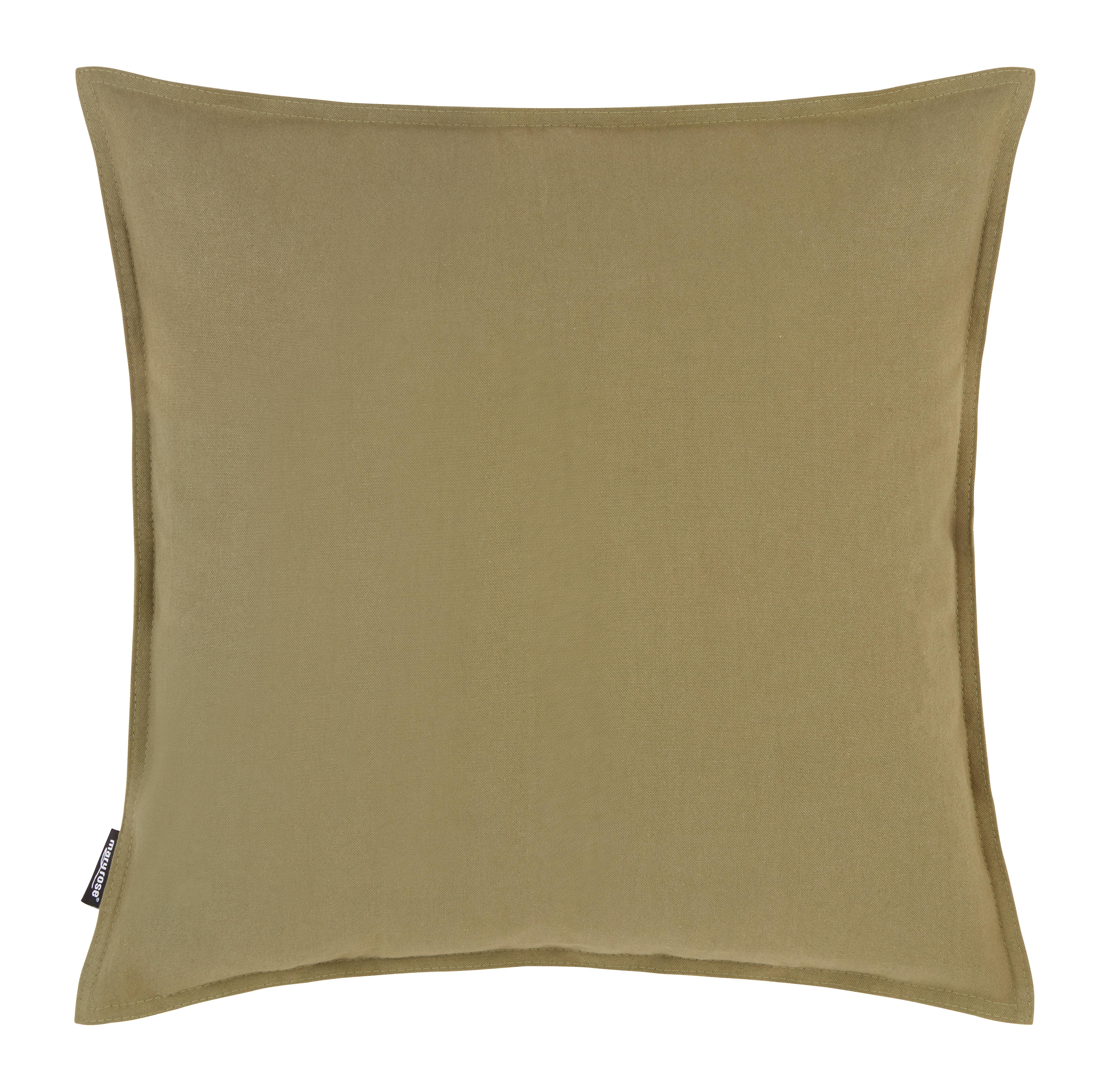 Zierkissen GWYN in Olivgrün ca. 45x45cm - Olivgrün, MODERN, Textil (45/45cm) - Mary's