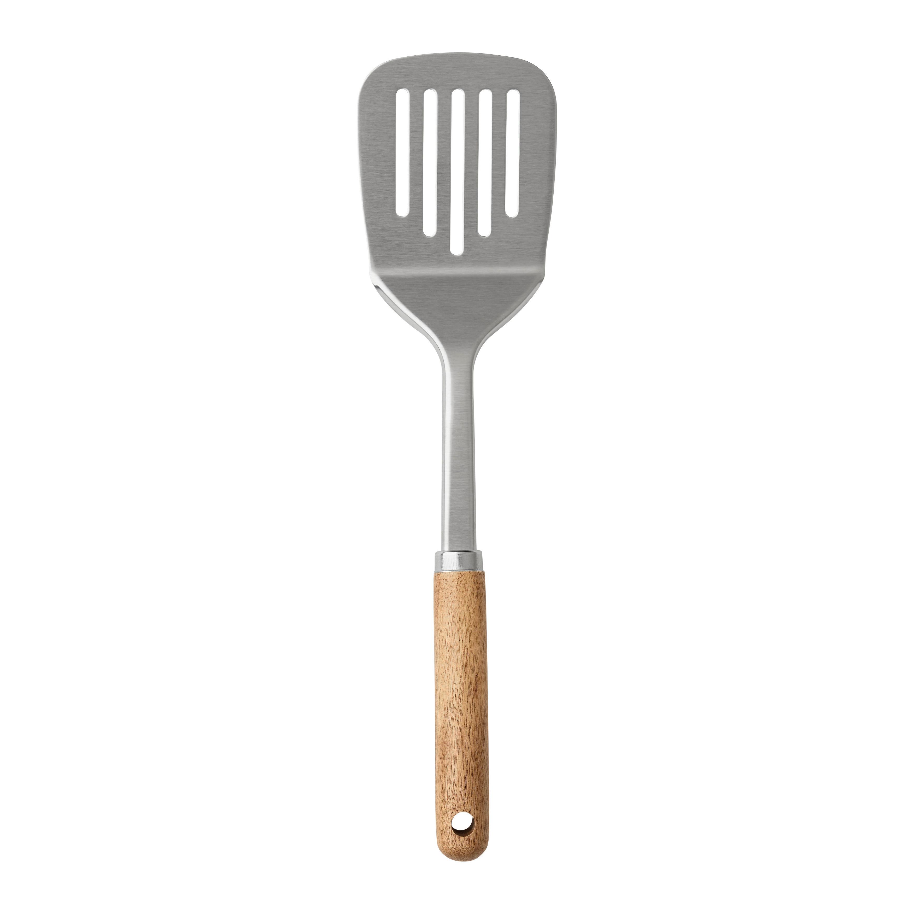 STEKSPADE MICHI - stålfärgad, Klassisk, metall/trä (33cm) - Mömax