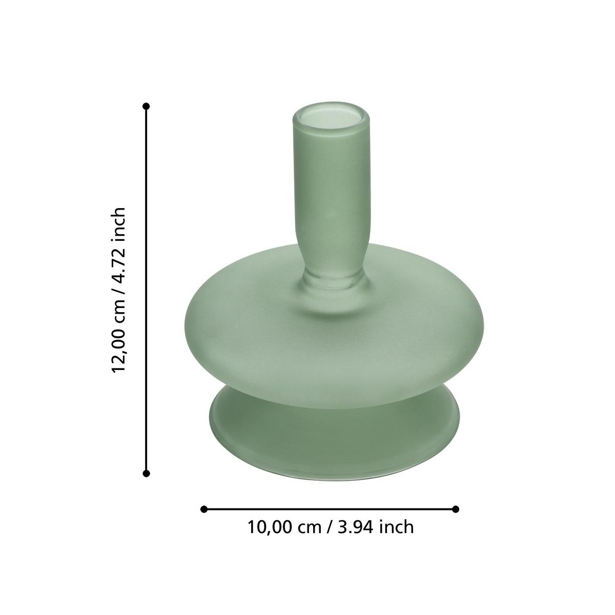 Stabkerzenhalter Molume Grün - Grün, LIFESTYLE, Glas (10/12cm)