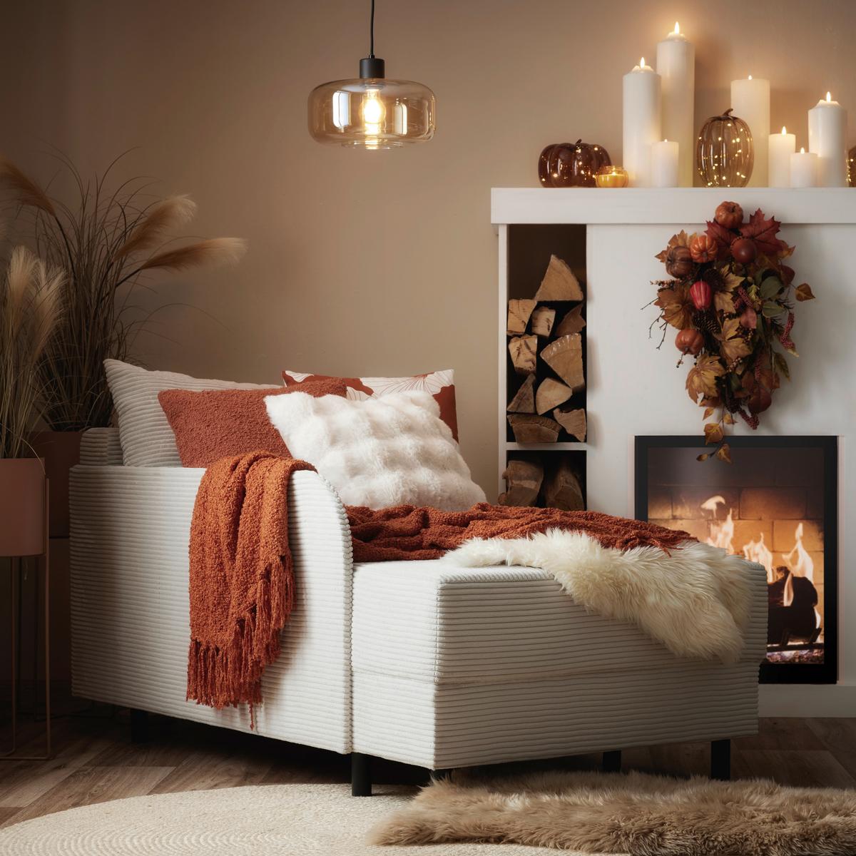 Liege Nova in Perlmutt - Perlmutt/Schwarz, MODERN, Holz/Textil (145/62/85cm) - Mömax