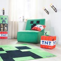 Loungesessel Minecraft Creeper ca. 66x80x94 cm Grün - Grün, MODERN, Textil (66/80/94cm) - Minecraft