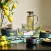 SET DE VERRES BLACK - gris, KONVENTIONELL, verre - Mömax