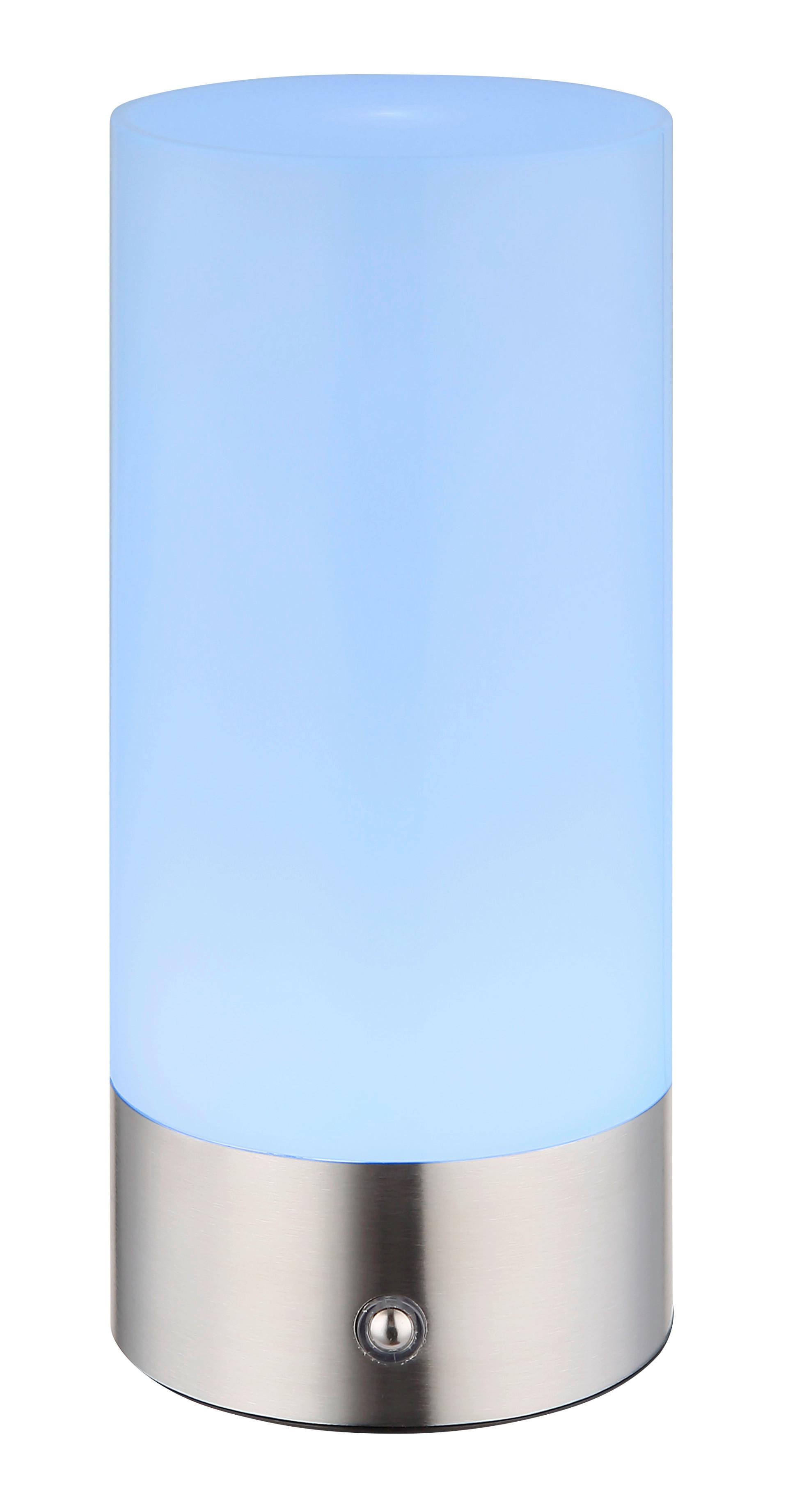 BORDSLAMPA KLEIN - opal/nickelfärgad, Klassisk, metall/plast (8,8/19cm) - Mömax