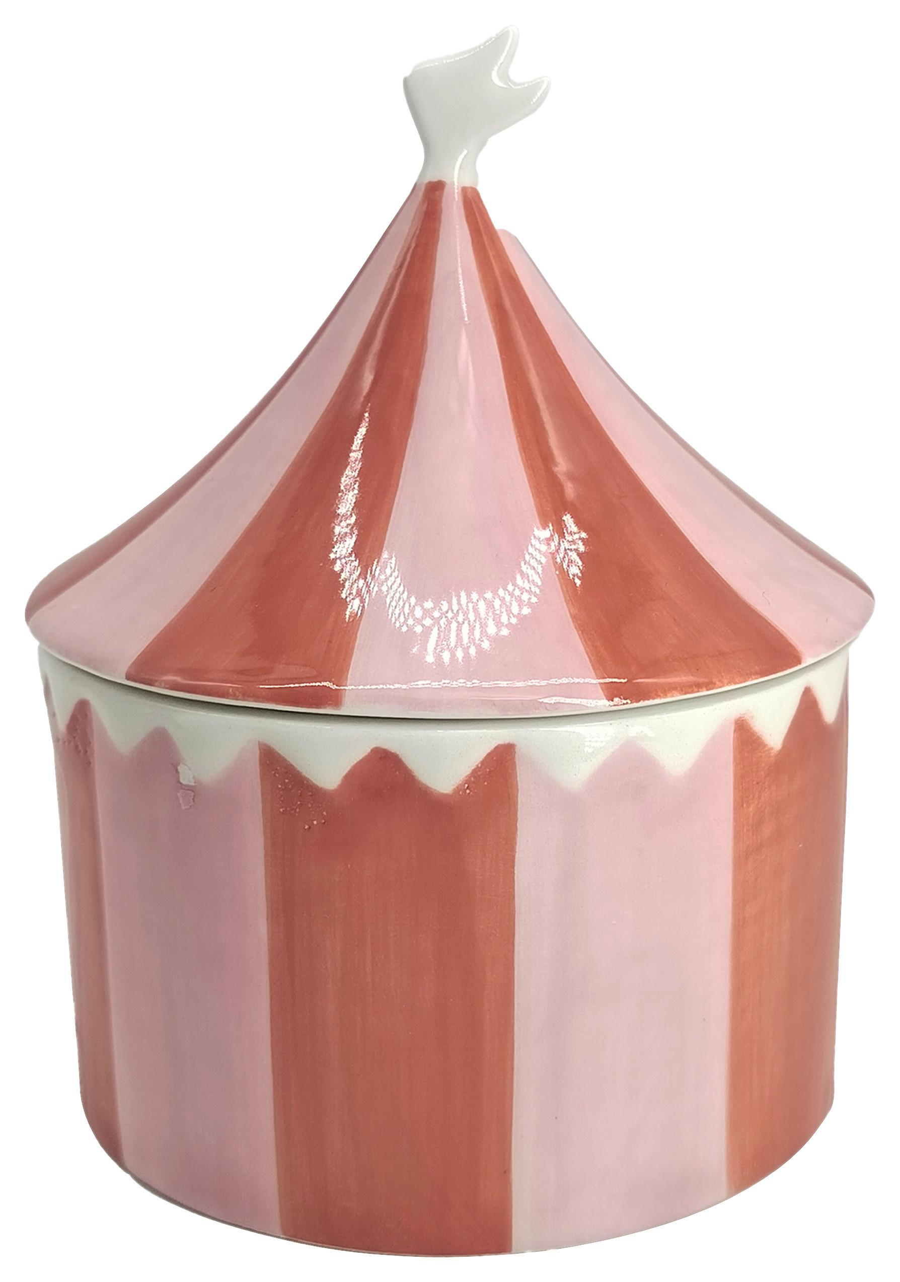 Dekodose Jaro Creme/Rot/Pink - Pink/Rot, Keramik (11,5/14cm) - Mömax