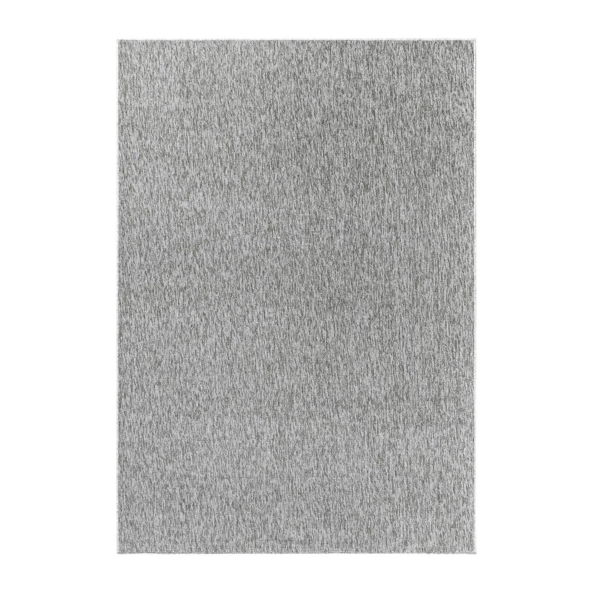 Flachwebeteppich Nizza Hellgrau ca. 240x340cm - Hellgrau/Cappuccino, KONVENTIONELL, Textil (240/340cm)