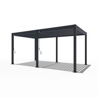 Pergola Trumpf, Antracit, 3x5,3m - barve grafita, Basics, kovina (300/255/530cm) - Gardenson