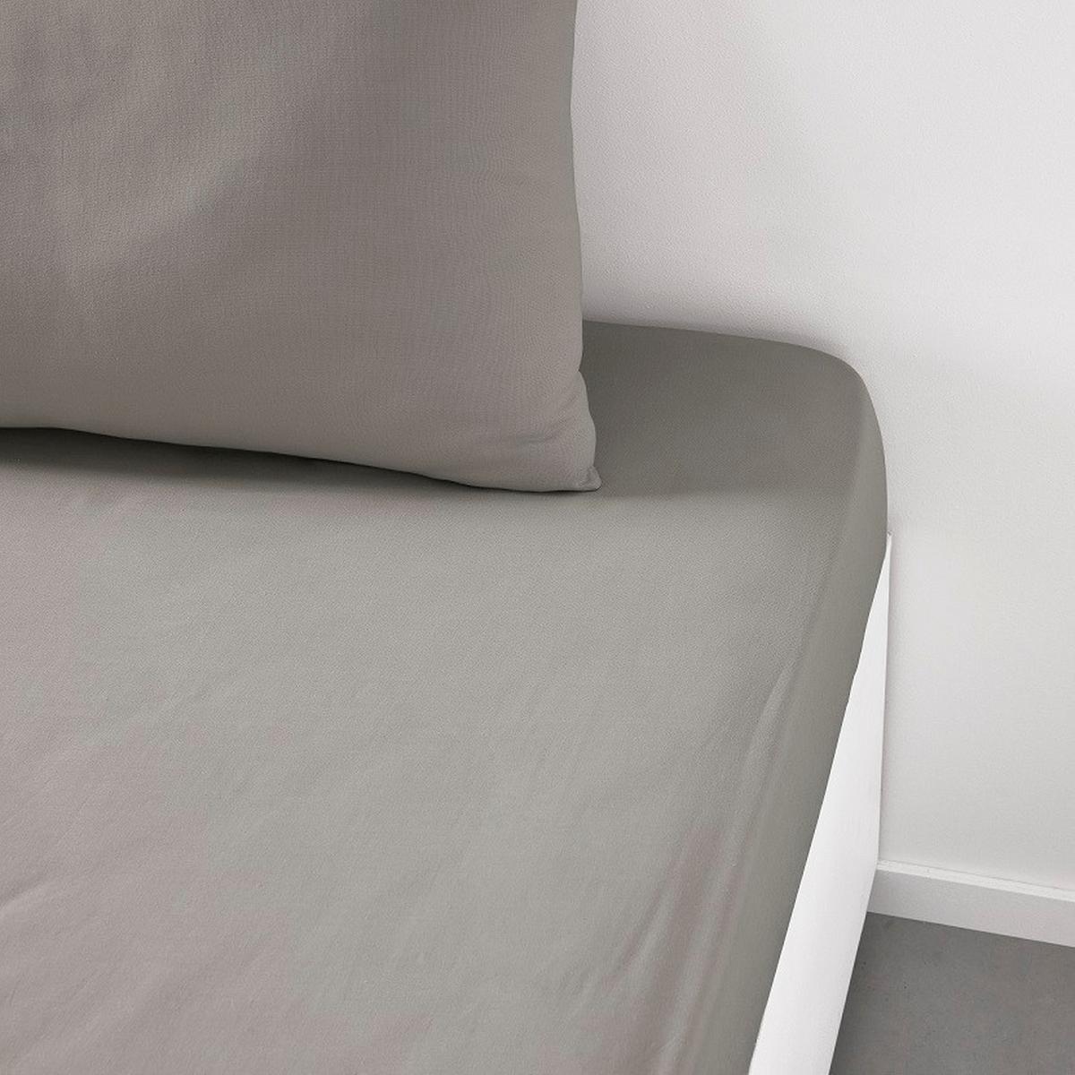Plahta S Gumicom Noemi 180x200+30 Cm - bež, Basics, tekstil (180/200/30cm)