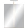 SPEGELSKÅP CALVI -EXKLUSIV- - svart, Modern, trämaterial/glas (60/73/17,5cm) - Mömax