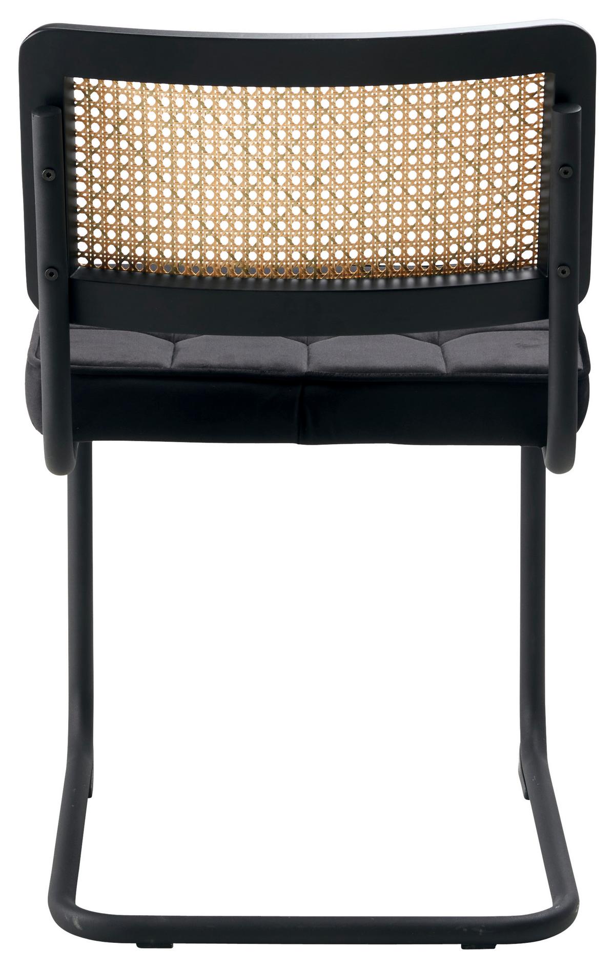 KRZESŁO MAXIM -TREND- - kolor naturalny/czarny, Modern, metal/drewno (51/82/55cm) - Mömax