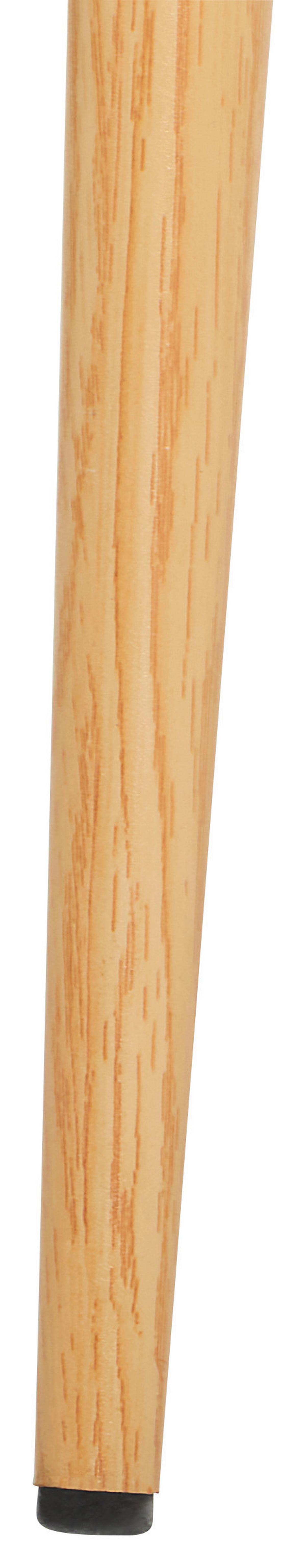 KRZESŁO Z PODŁOKIETNIKAMI LARA - beżowy/kolor dębowy, Konventionell, metal/drewno (56,5/80/58cm) - Livetastic