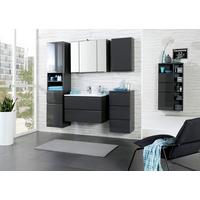 Badezimmer Cardiff ca. 60 cm Grau mit LED - Weiß/Grau, Design, Holzwerkstoff/Stein (60/47cm) - Held