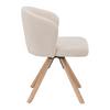 STOL FRIDA - beige/ekfärgad, Modern, metall/trä (57/76/57cm) - Mömax
