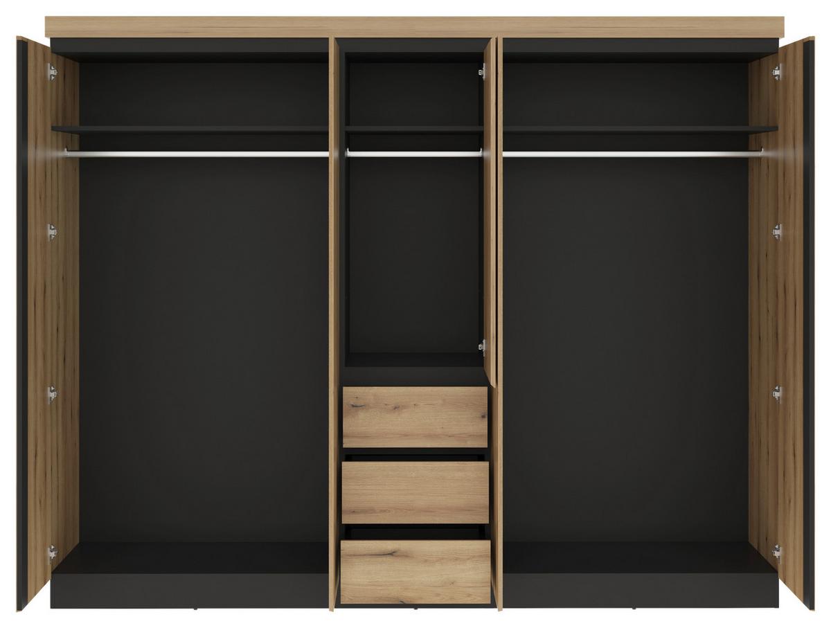 Ormar S Klasičnim Vratima Corte - boje hrasta, Moderno, drvni materijal (264,4/211,6/60cm)