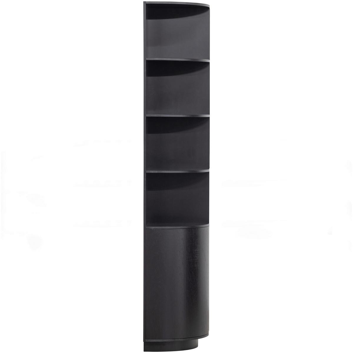 Mehrzweckschrank Finca Schwarz - Schwarz, Design, Holz (78/210/40cm) - Livetastic