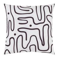 Díszpárna Betty 40/40 - fekete/fehér, Konventionell, textil (40/40cm) - Mömax