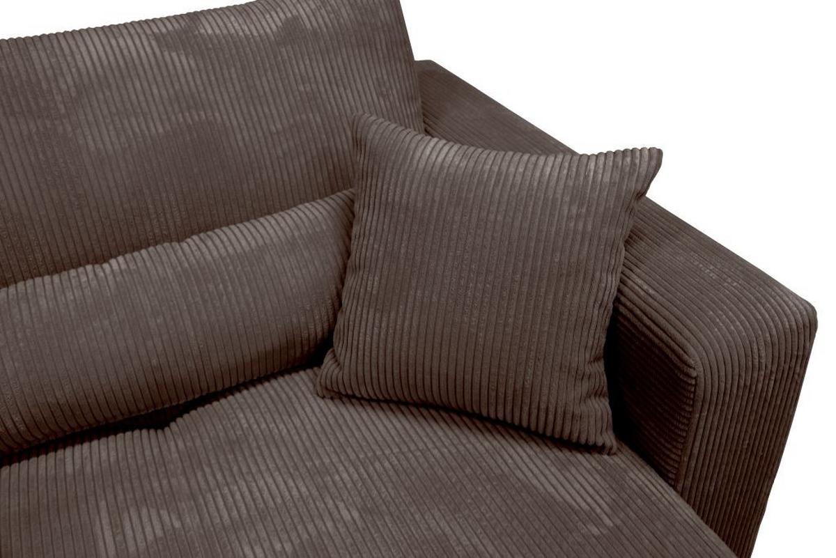 Kutna Garnitura Xela - tamno siva/crna, Moderno, tekstil (265/170cm) - Modern Living