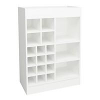Weinschrank Esilo Weiß - Weiß, Basics, Holzwerkstoff (70/100/38cm) - MID.YOU