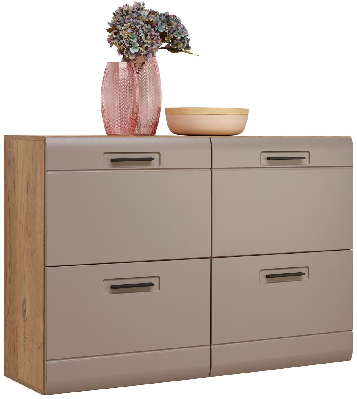 Ormarić Za Cipele Auris - siva/boje hrasta, Moderno (120/82,7/37,1cm) - Modern Living