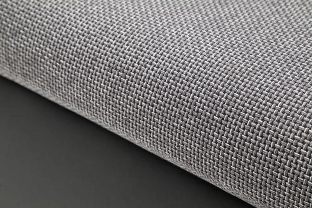 Wohnlandschaft in Grau mit Bettfunktion - Schwarz/Grau, MODERN, Textil (303/185cm) - Based