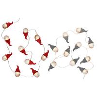 Fényfüzér Vincent - piros/fehér, Konventionell, textil (165cm) - Premium Living