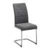 SVIKTSTOL LUCIE - kromfärg/grå, Modern, metall/trä (42,5/98/45cm) - Bessagi Home