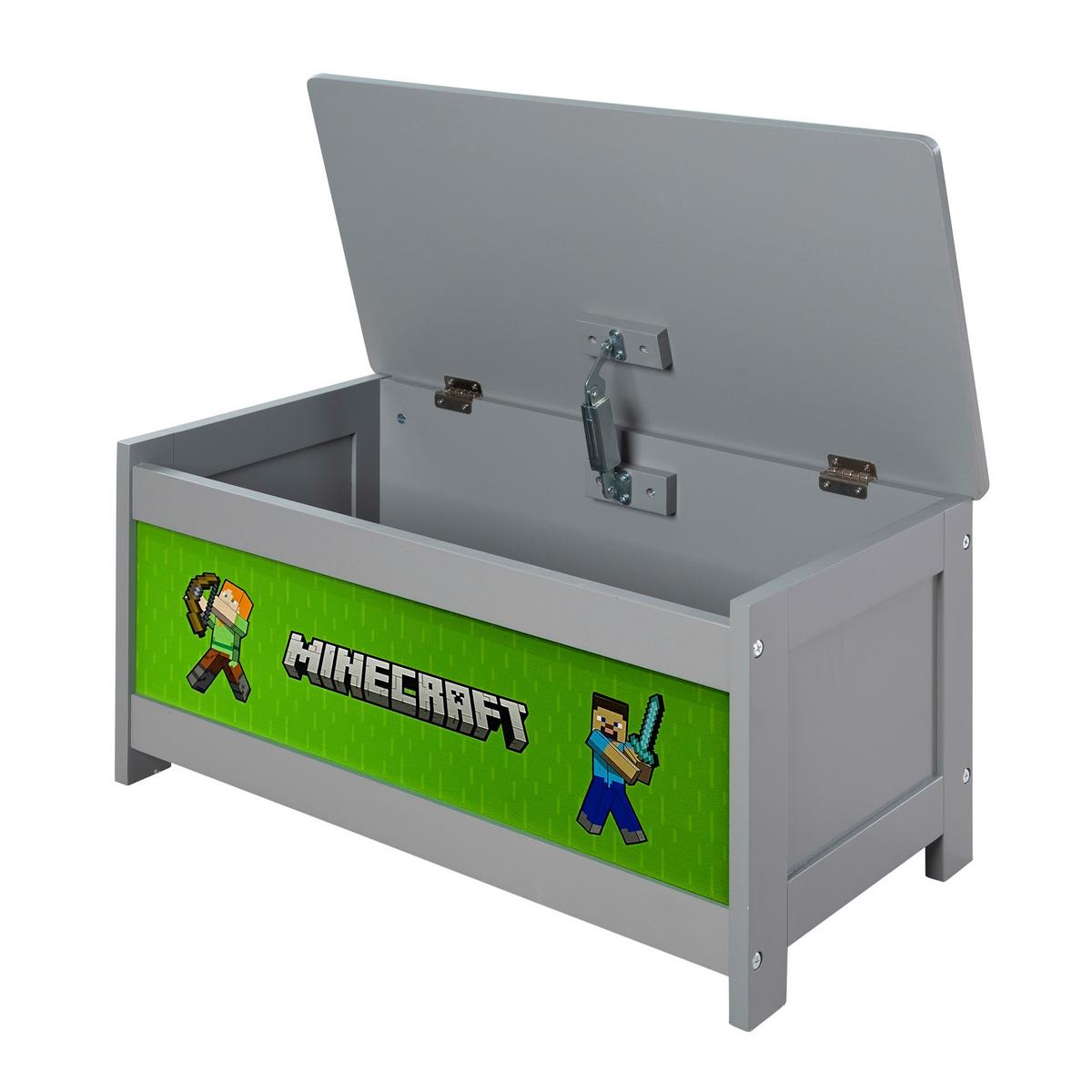 Truhe Minecraft ca. 60x30x32 cm Grau - Multicolor, MODERN, Holzwerkstoff (60/30/32cm) - Minecraft