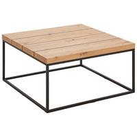 STOLIK KAWOWY BDCT902 - kolor dębowy/czarny, Design, materiał drewnopochodny/metal (80/40/80cm) - P & B