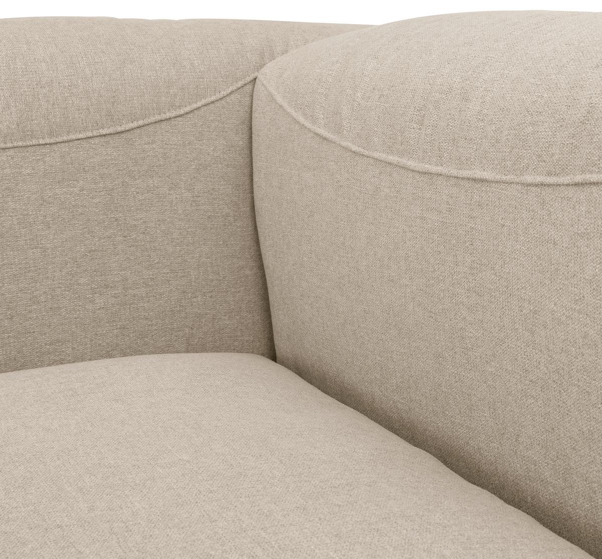 WOHNLANDSCHAFT LENA - Creme, Design, Kunststoff/Textil (250/350/235cm) - Max Winzer