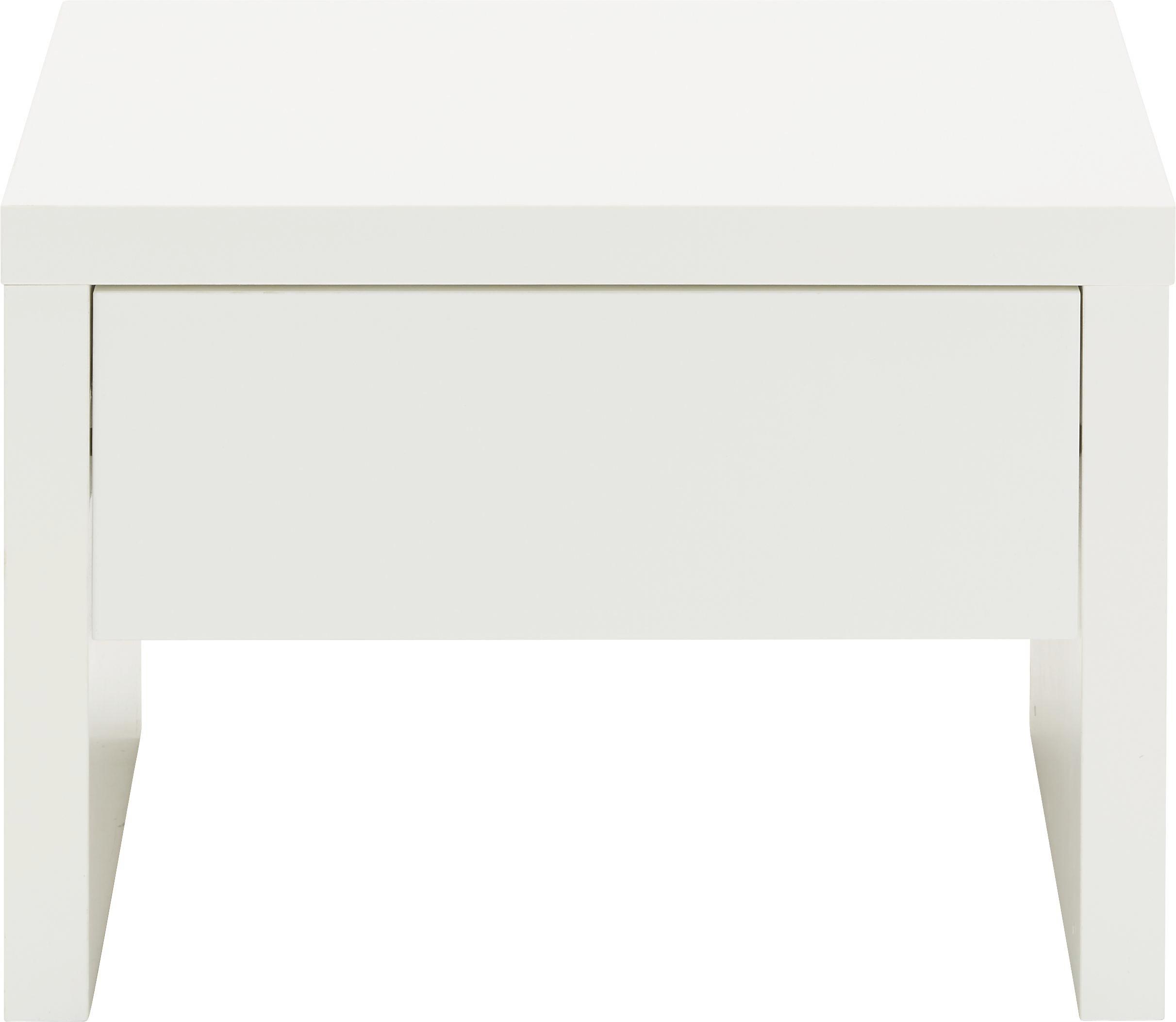 Garderobenbank Weiß Hochglanz - Weiß, MODERN, Holzwerkstoff (60/44,4/42cm) - Mömax modern living