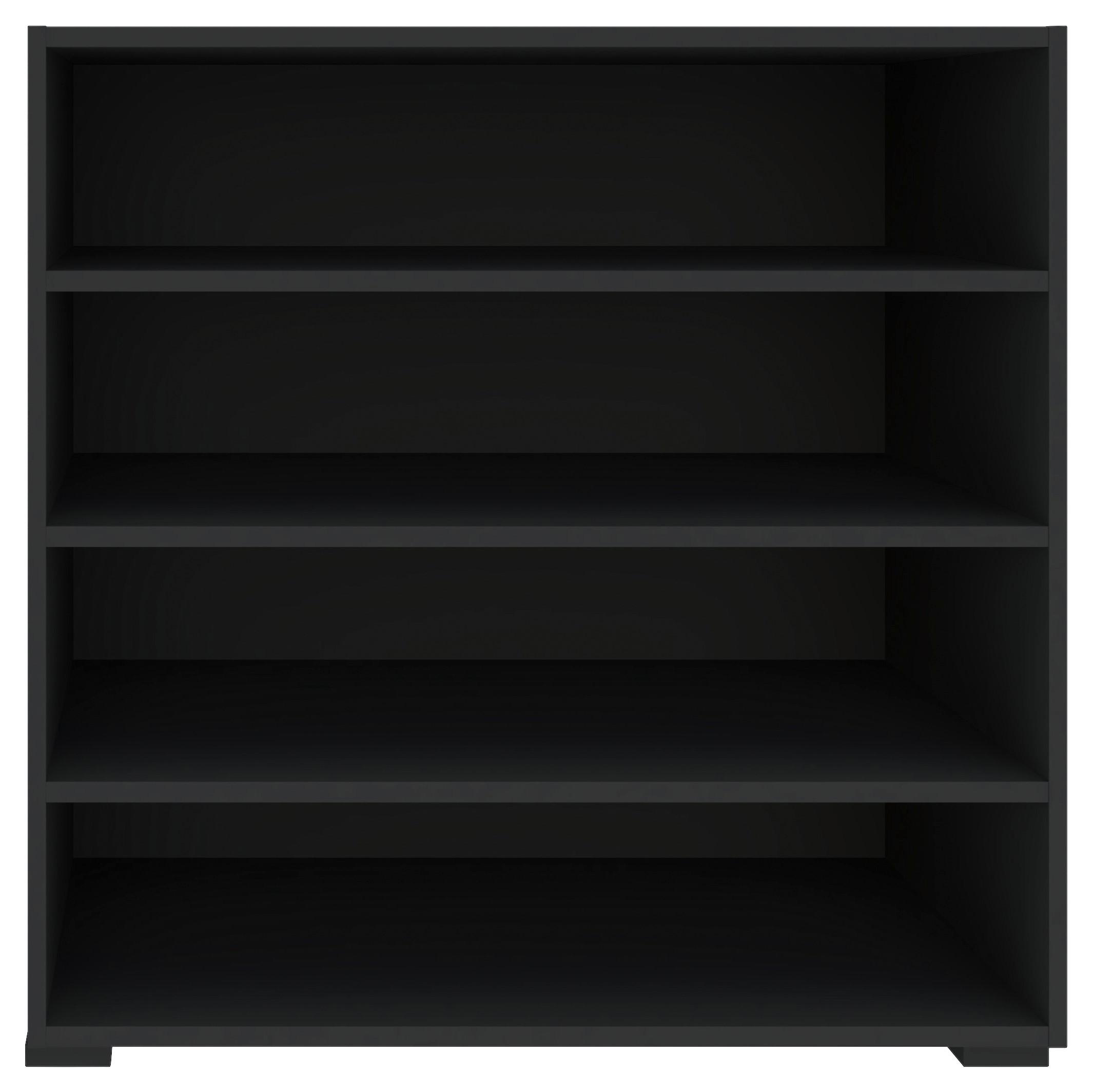 Regal Unit in Anthrazit - Anthrazit/Schwarz, Modern, Holzwerkstoff (91,2/89,6/40cm) - Based
