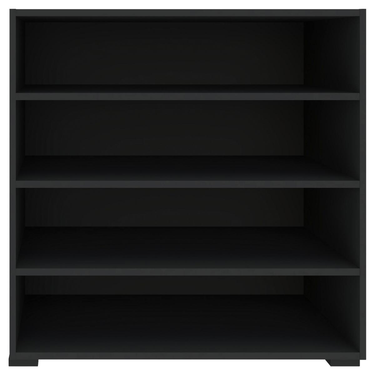 Regal Unit in Anthrazit - Anthrazit/Schwarz, Modern, Holzwerkstoff (91,2/89,6/40cm) - Based