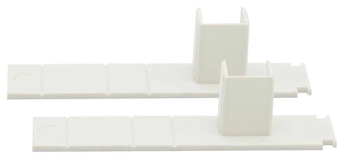 Végzáró Amelie 2db - fehér, műanyag (8.3/2.2/1.7cm) - Modern Living