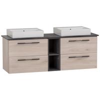 Umivalniška Enota Z Umivalnikom Maxim - bela/antracit, Moderno, kovina/leseni material (148,2cm) - Stylife