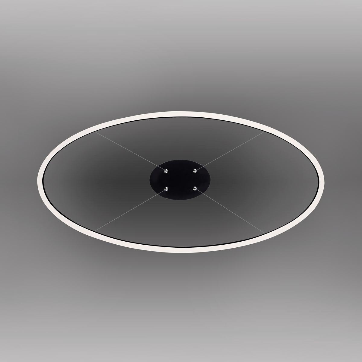 LAMPA WISZĄCA LED 2392-13 TITUS - antracytowy, Design, tworzywo sztuczne/metal (80/39/120cm) - Paul Neuhaus